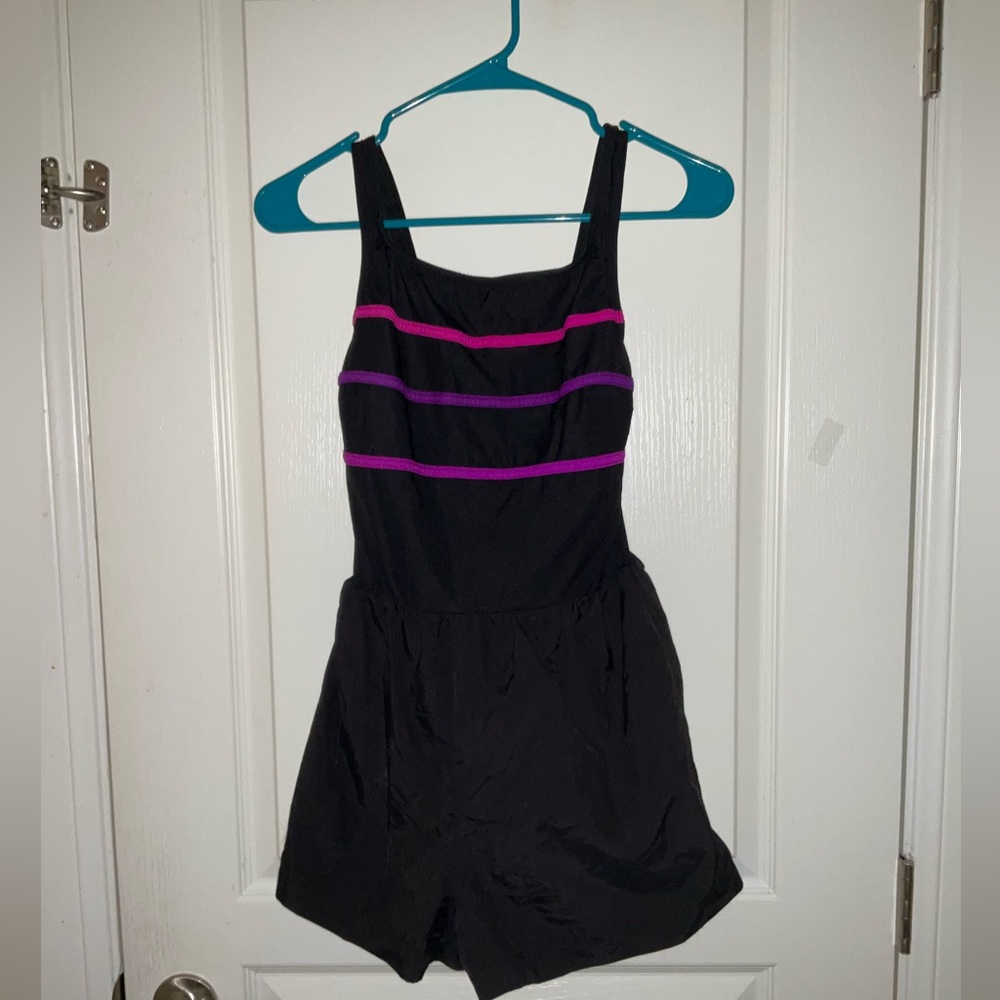 Robby Len Swimfashions One Piece Shorts Vintage Swimsuit